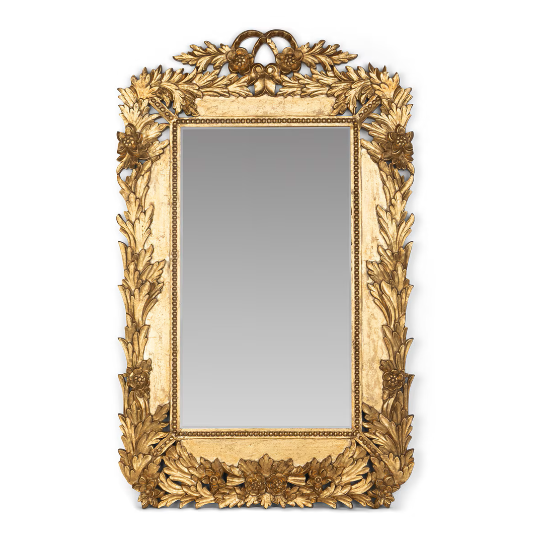 Golden Laurel Leaf Mirror