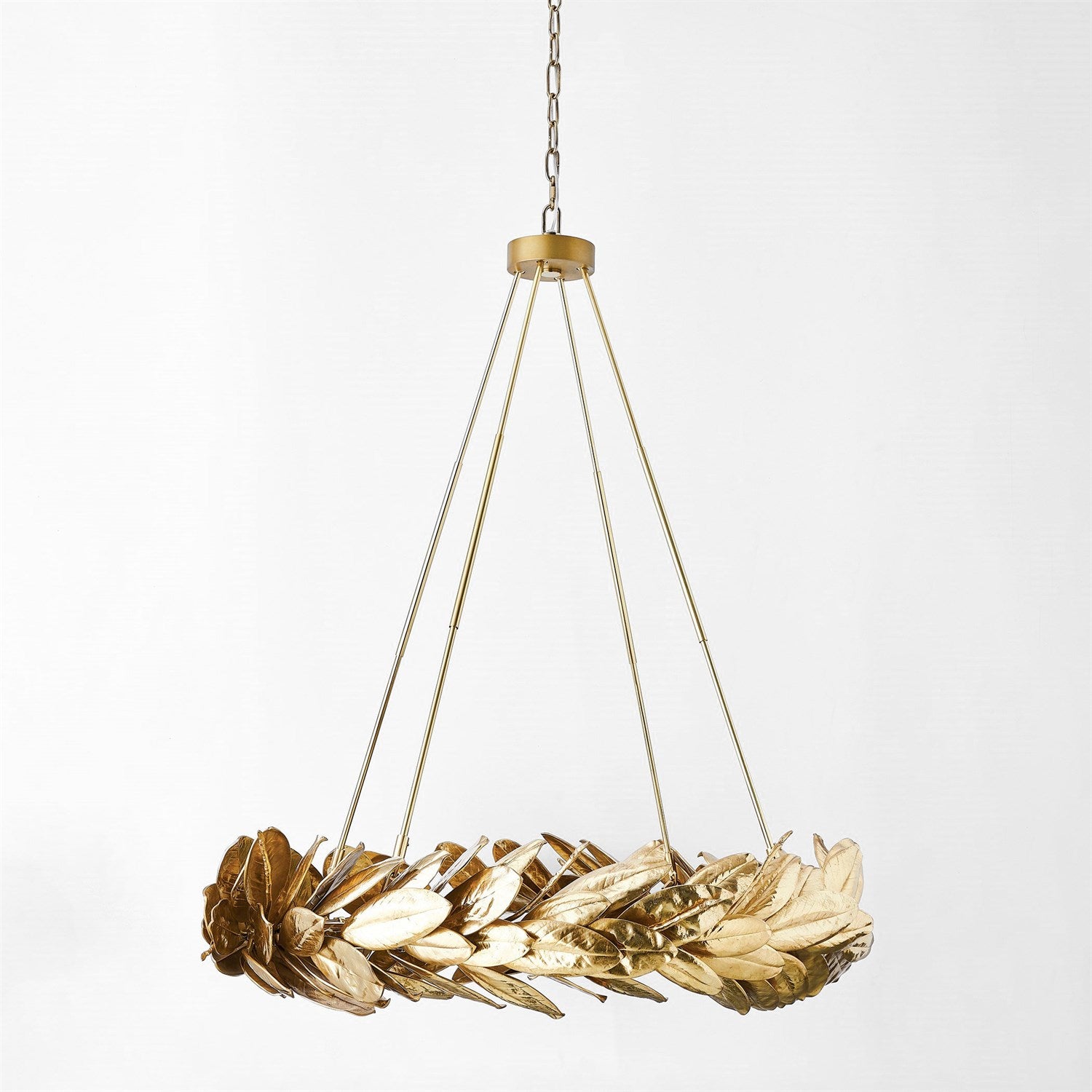 GOLD LAUREL LEAF CHANDELIER FOR SALE, GREACIAN LEAF CHANDELIER FOR SALE