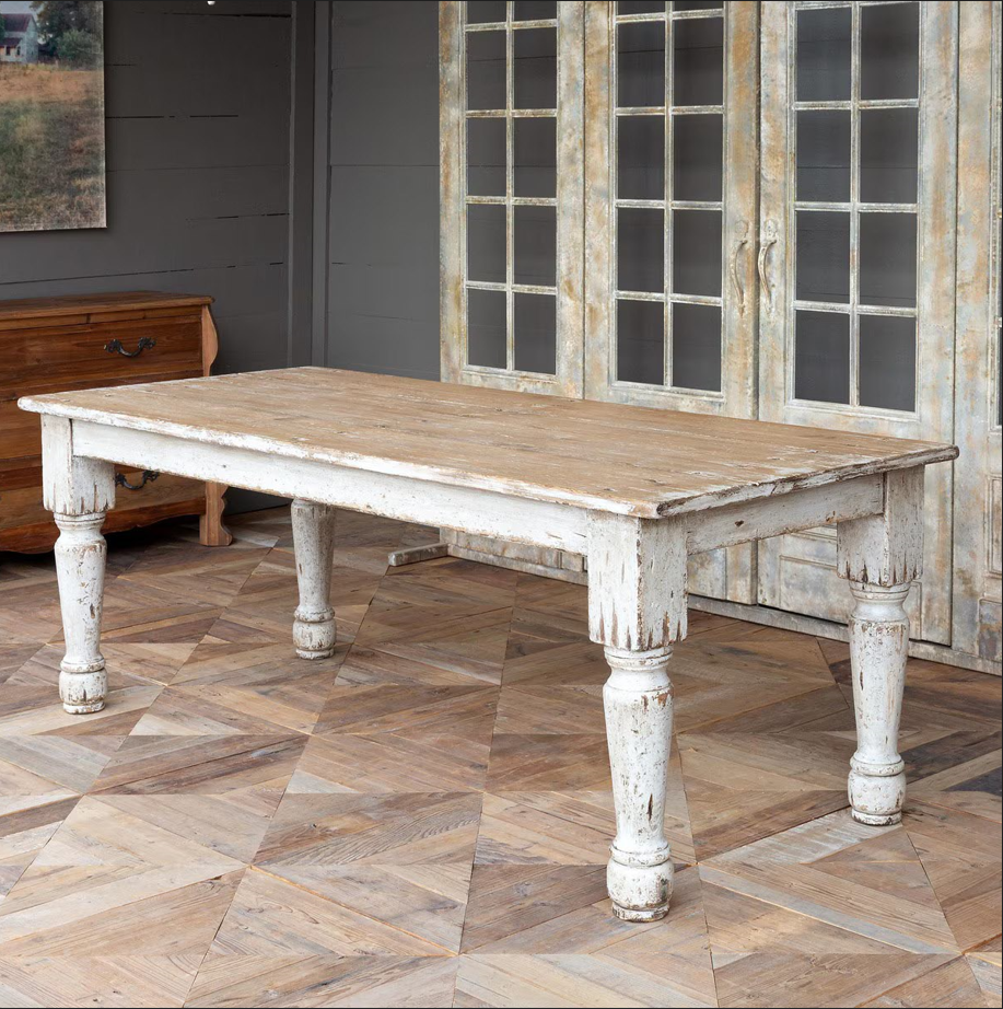 Painted French Country Dining Table, Park Hill Collection French Furniture for sale