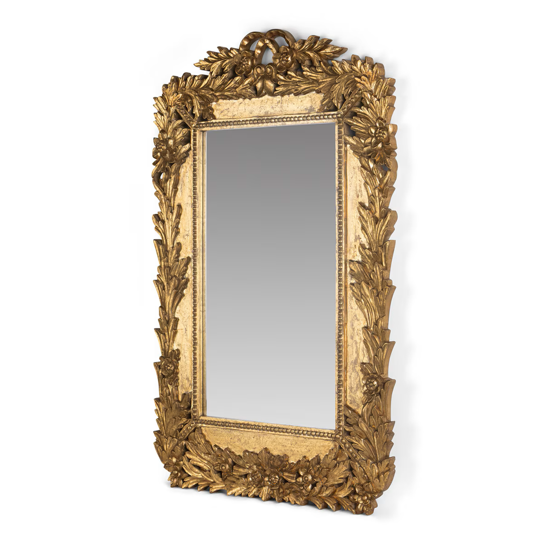 Golden Laurel Leaf Mirror