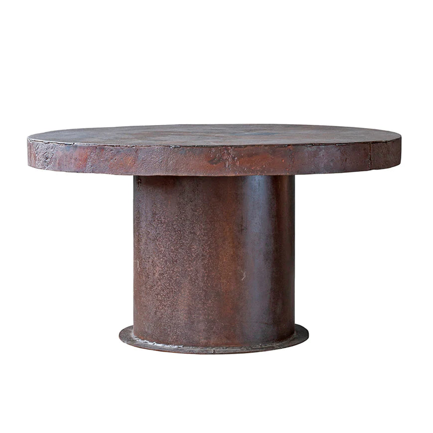 Cast Iron Boiler Dining Table for sale, Salvaged Cast Iron Dining Table for sale