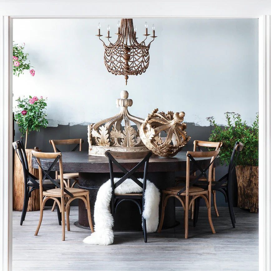 Large Cast Iron Boiler Dining Table, Large round cast iron table for sale