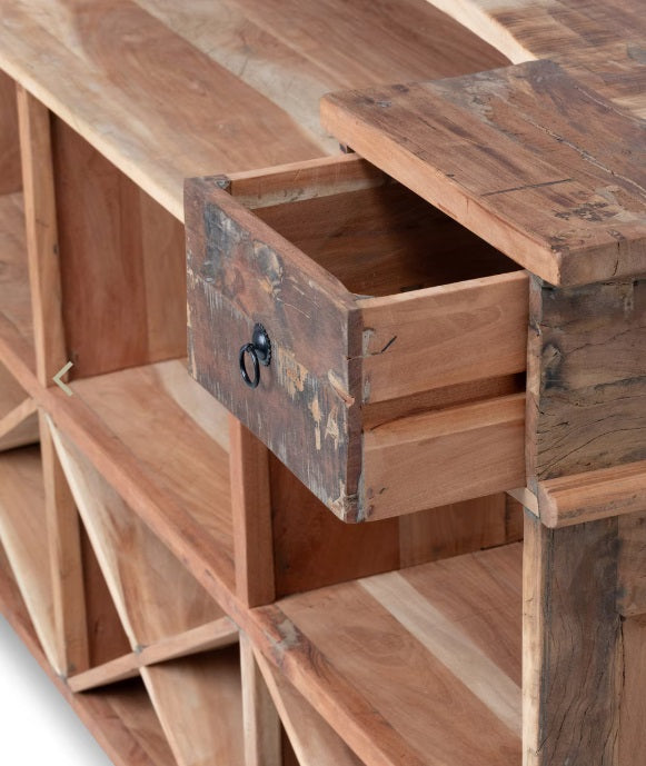 Reclaimed Wood Wine Bar for sale, Flea Market Bar Counter for sale