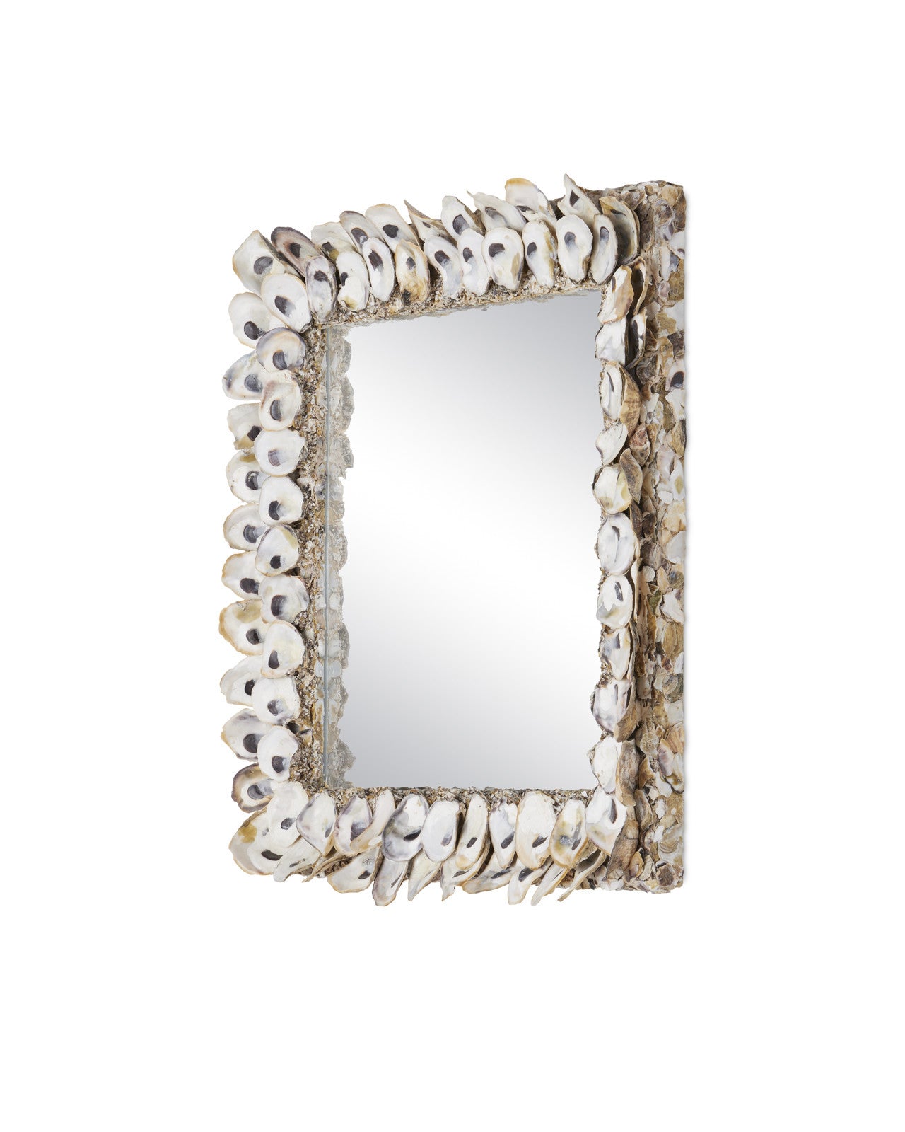 Oyster Shell Square Mirror