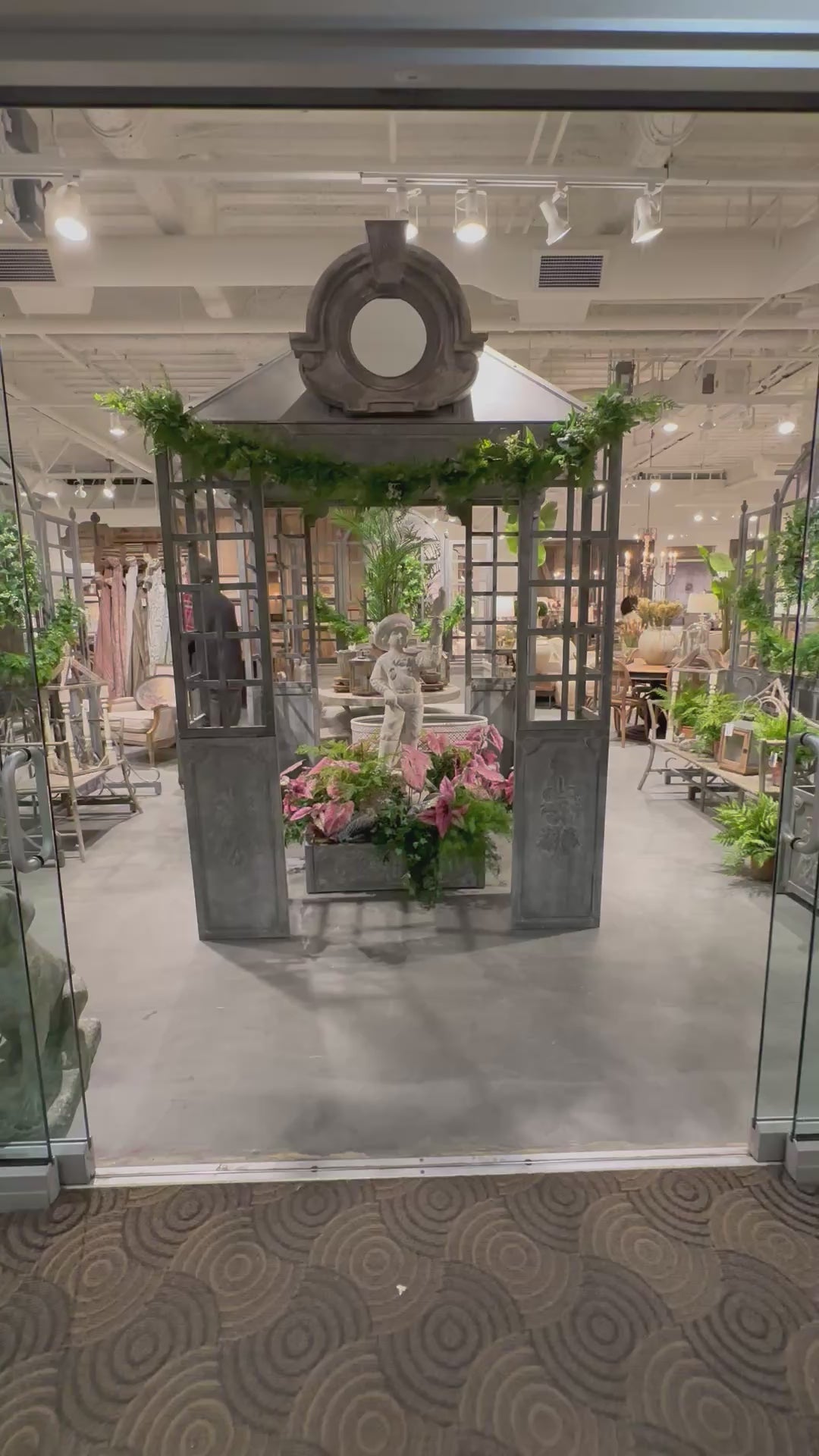 French Style Garden Gazebo for sale, Chateau Garden Gazebo with mirror 