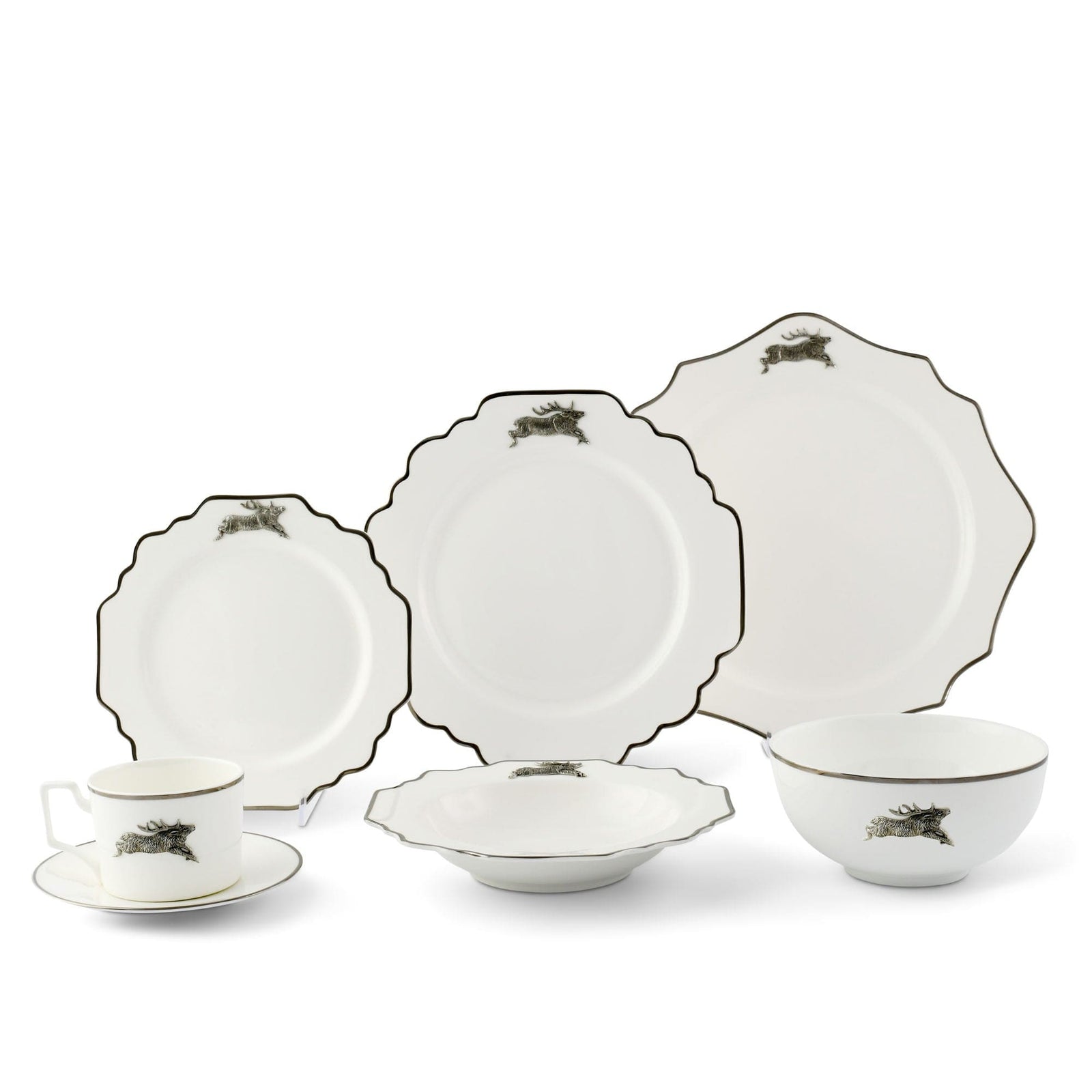 Bone China Running Elk Dinnerware
