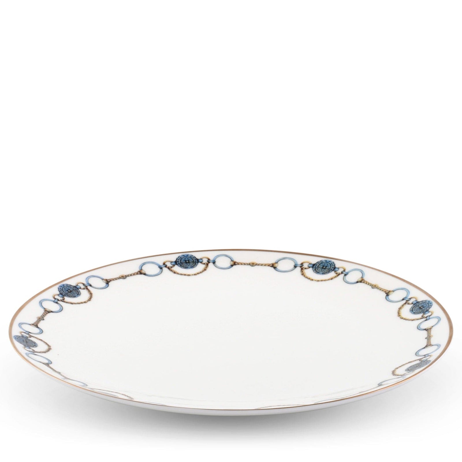 Amarillo Concho Pattern Bone China Round Charger Plate