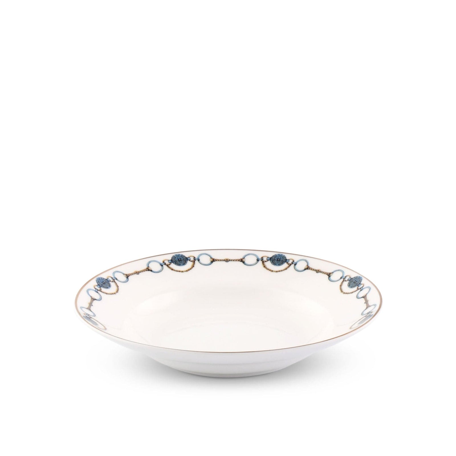 Amarillo Concho Pattern Bone China Soup Plate