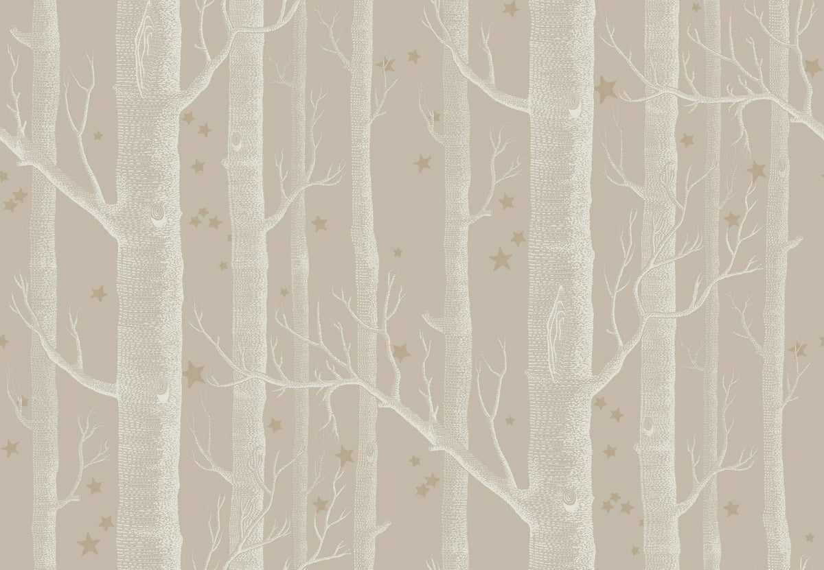 Cole and Son Woods and Stars Wallpaper Linen, Cole &amp; Son Linen Woods and Stars