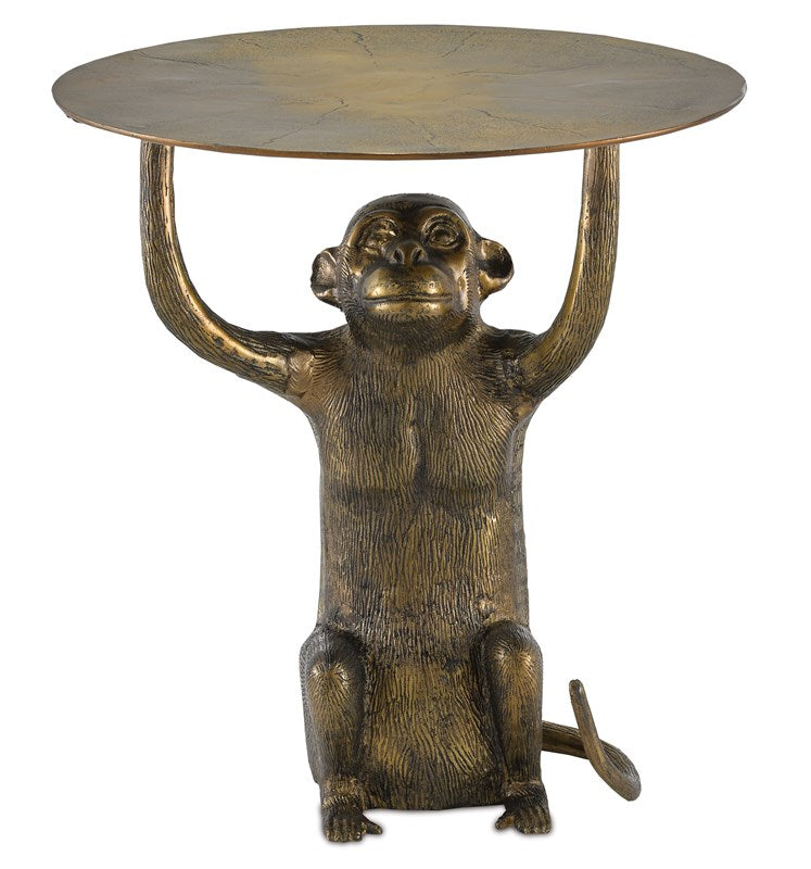 Iron Monkey Accent Table, Currey and Company Tables for sale