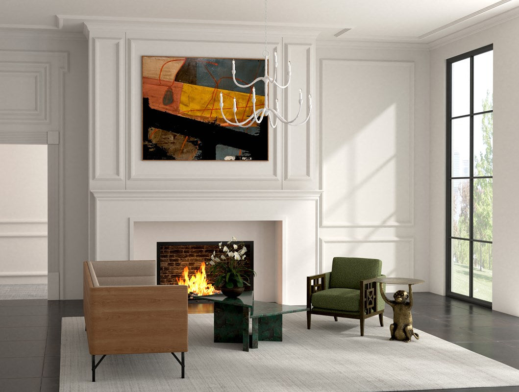 Antiqued Gold Monkey Accent Table