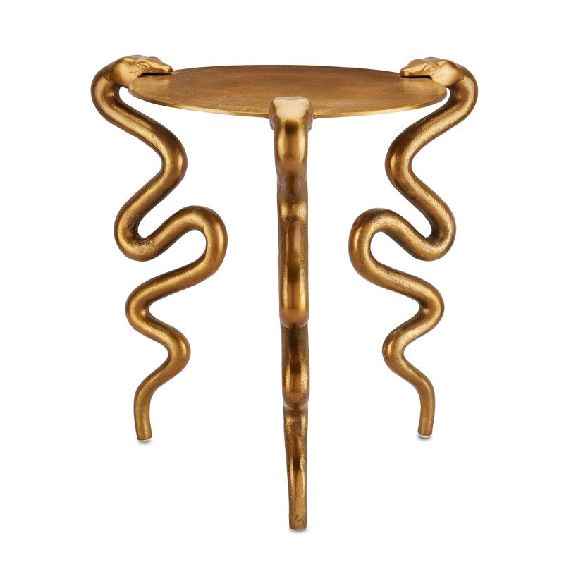 Siren's Call Brass Accent Table