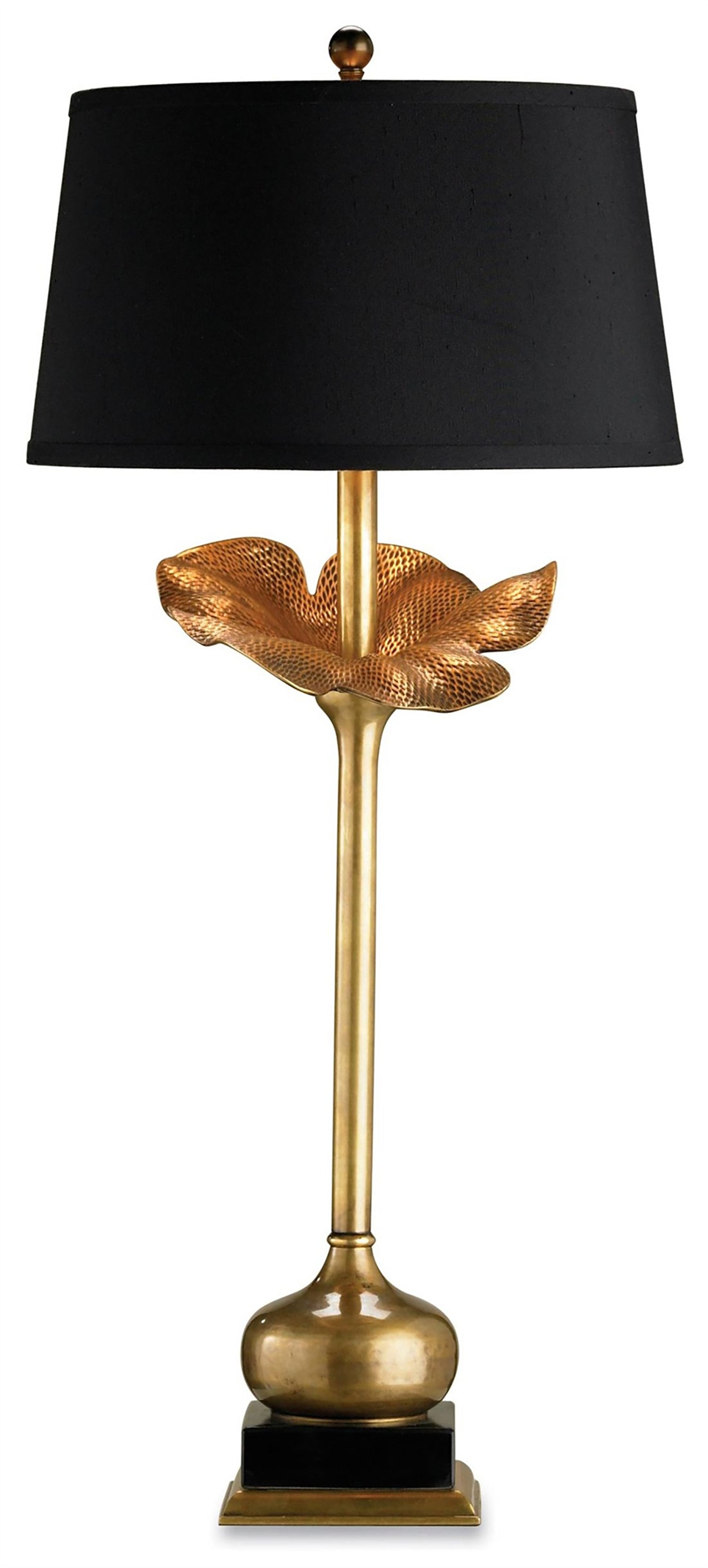 currey and company metamorphosis table lamp, Modern Brass and black table lamps for sale 