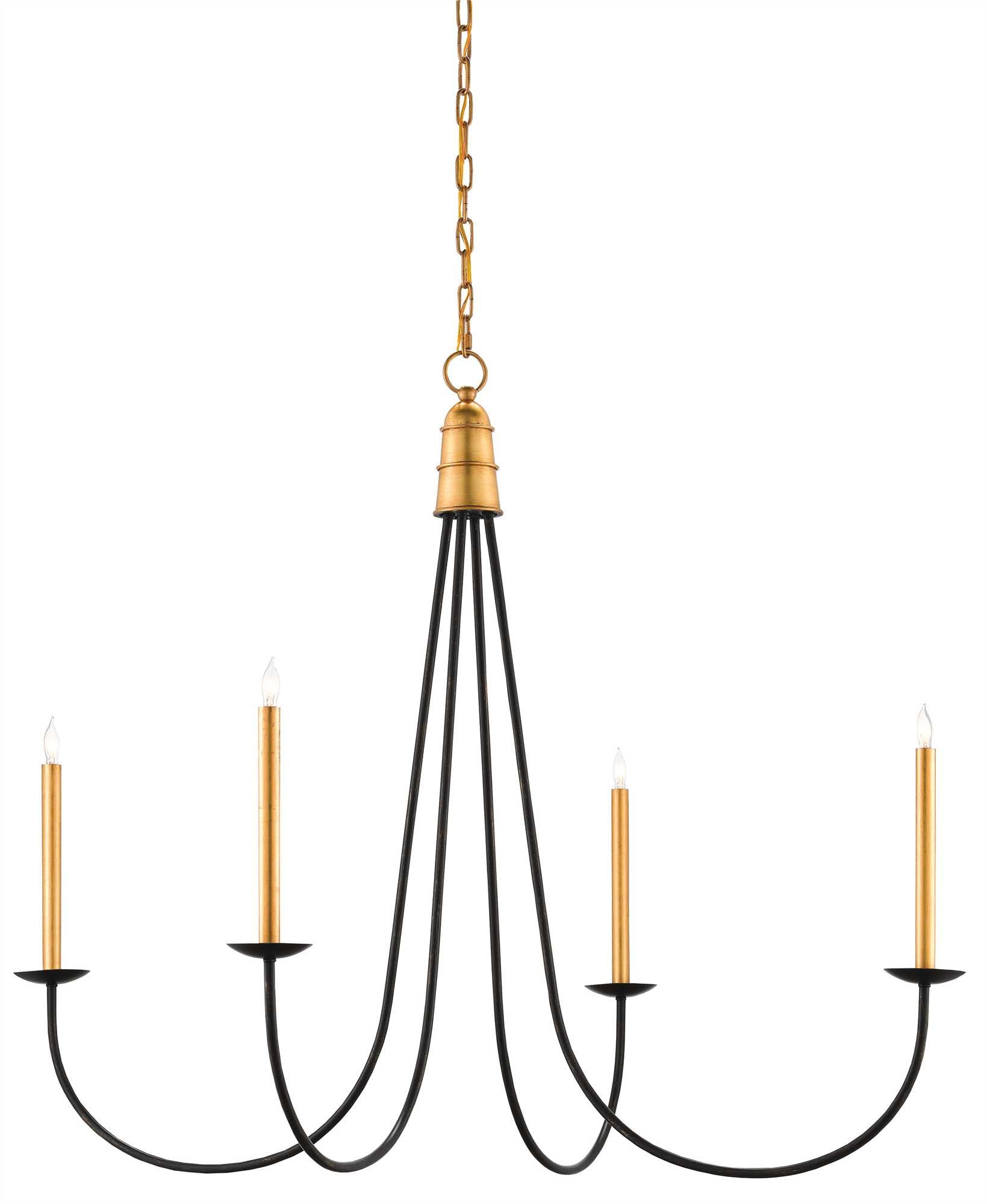 black iron and gold candlestick chandelier, traditional farmhouse chandelier lighting 