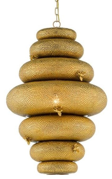 Large Gold Chandelier for sale, Curry and Company Bee Chandelier for sale