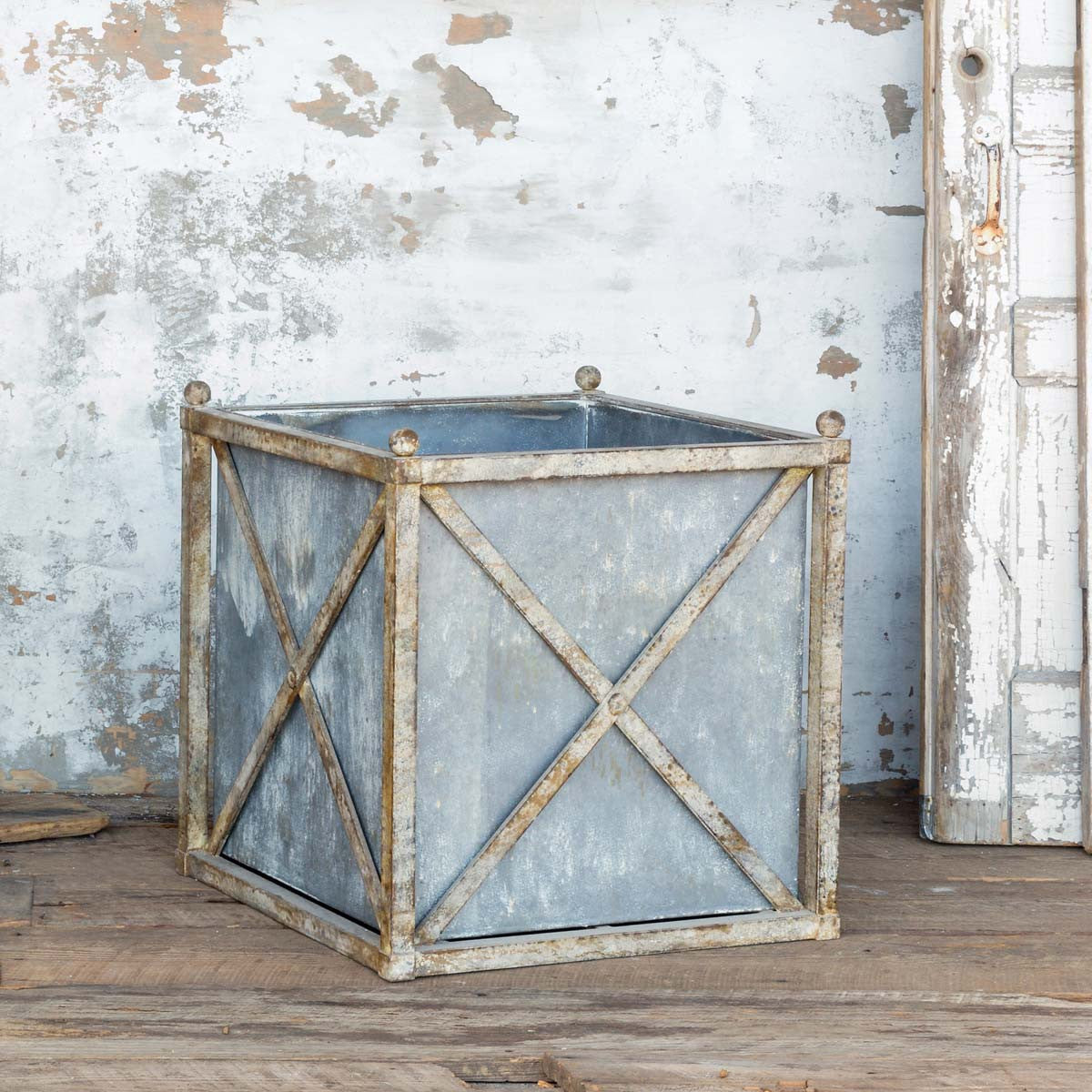 Aged Iron Estate Planters for sale, Restoration Hardware garden planters for sale