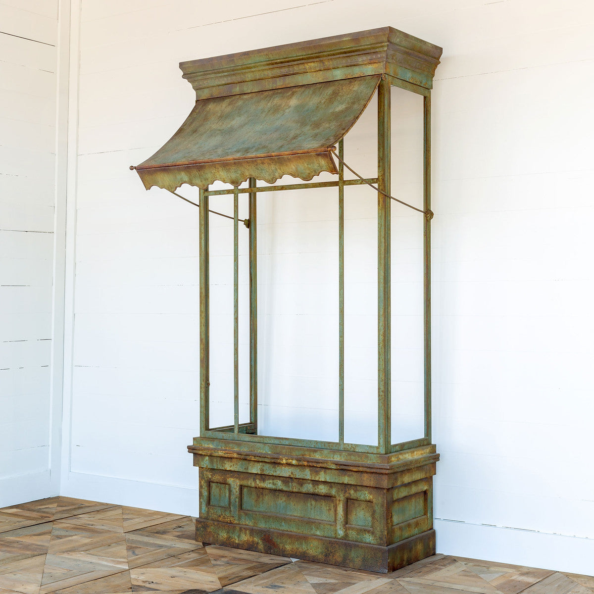 park hill French Quarter Facade with awning, antique Iron store front facade with awning 