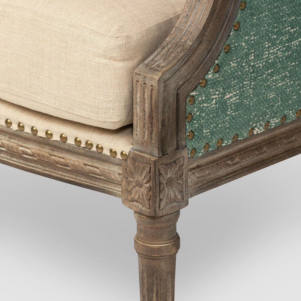 Bergere Upholstered Arm Chair