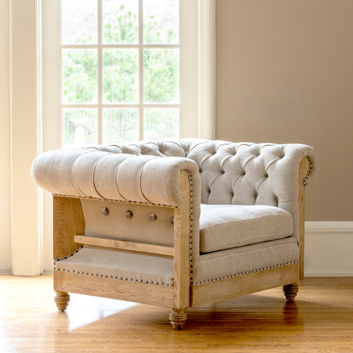Hillcrest chesterfield chairs for sale, Park Hill tufted chair for sale