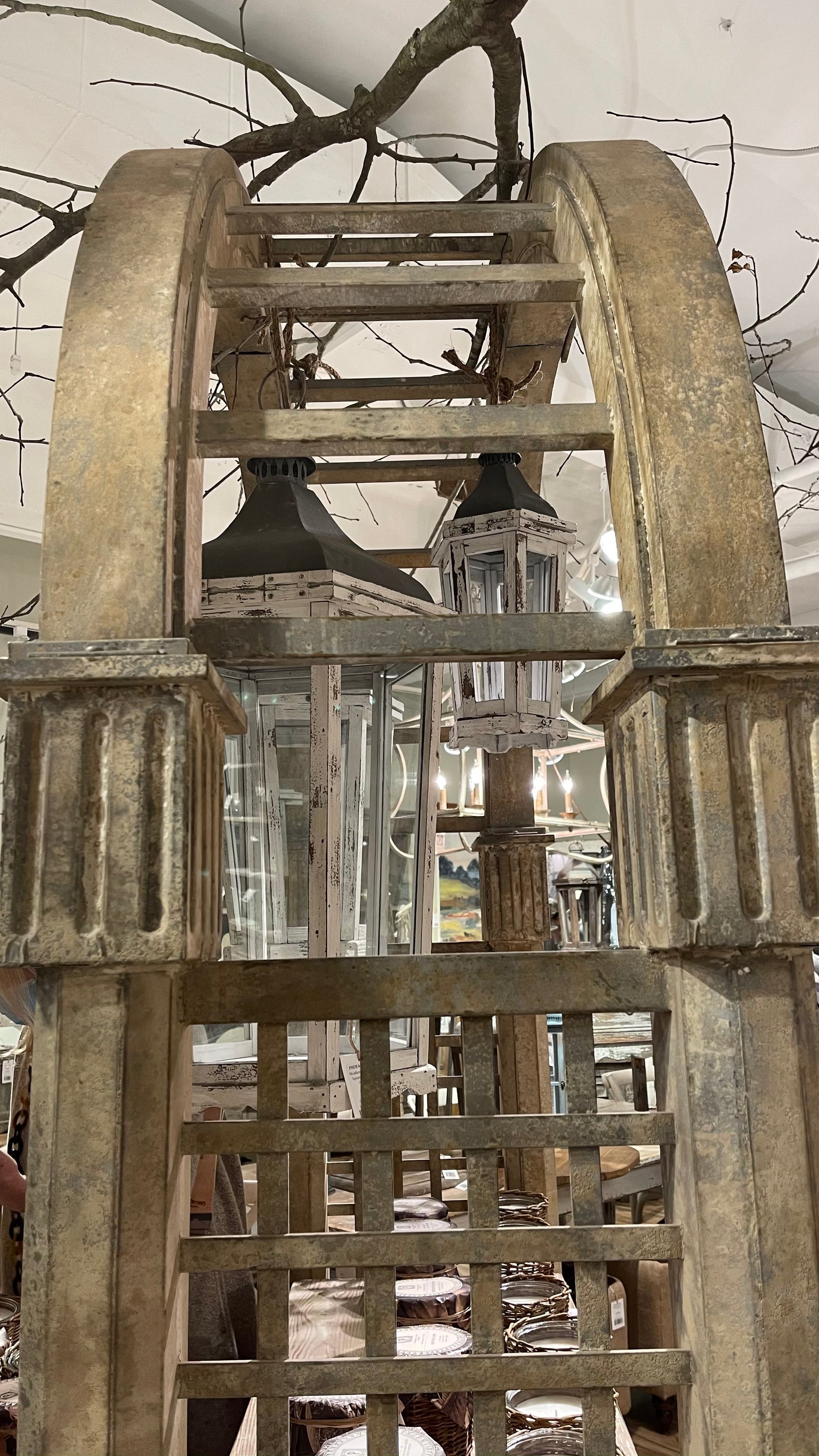 Aged Iron Garden Arbor for sale, Aged Iron Conservatory Facade