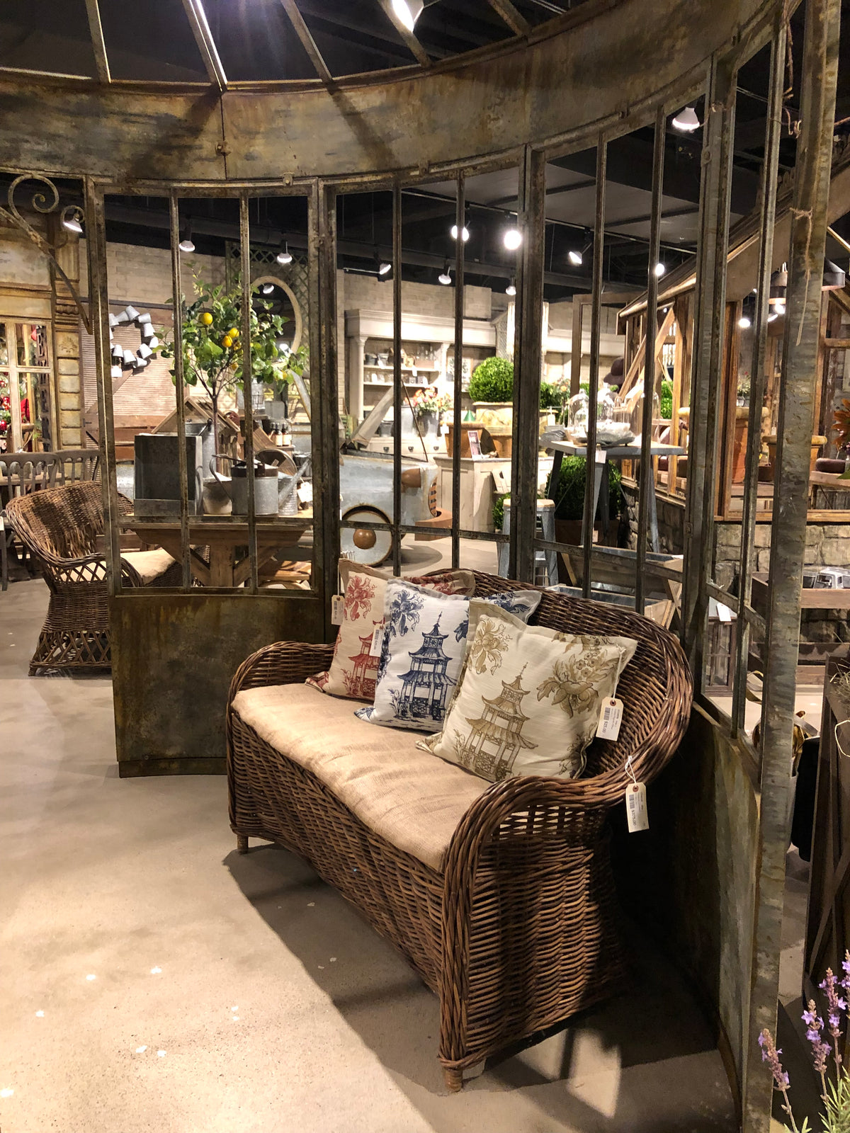 Aged Iron Garden Gazebo for sale, Antique Iron Conservatory for sale