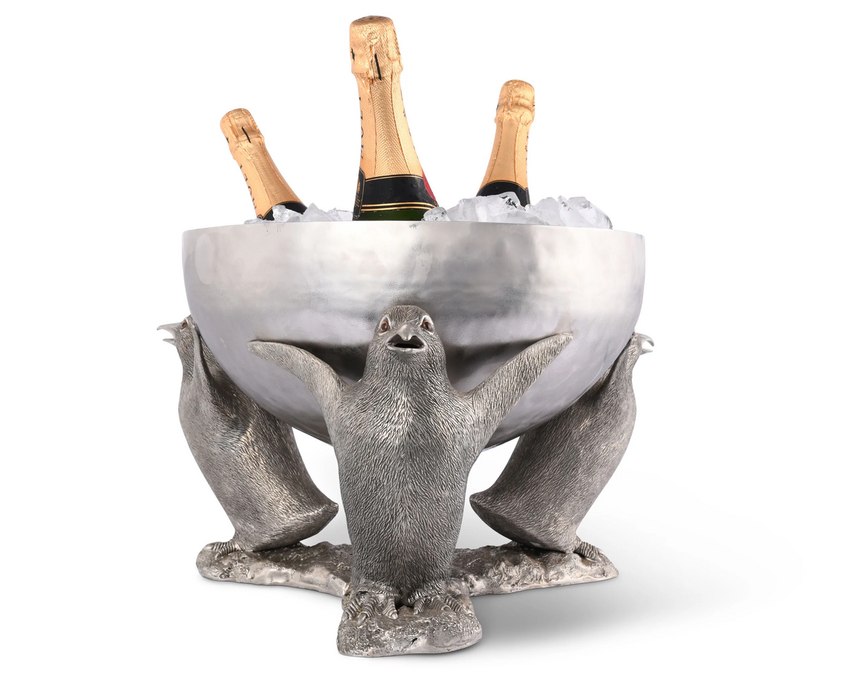 Pewter Penguin Ice Tub