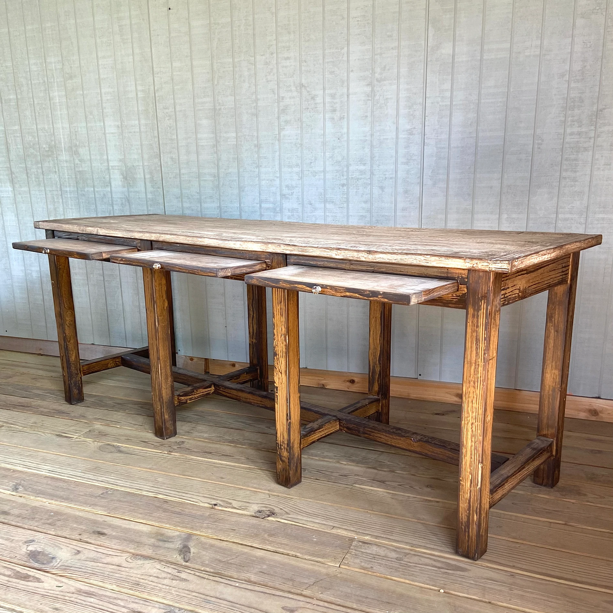 Vintage Library Work desk for sale, Antique Wooden Office Tables for sale