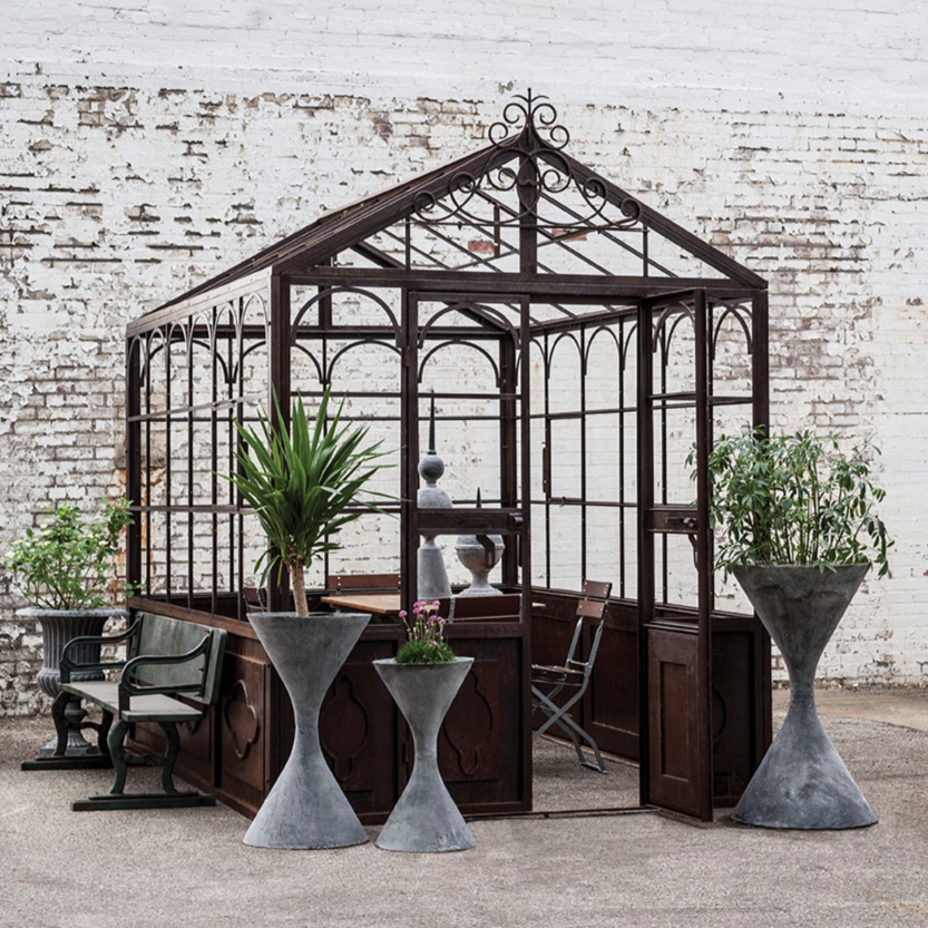 Aged Iron Conservatory for sale, Iron Greenhouse for sale
