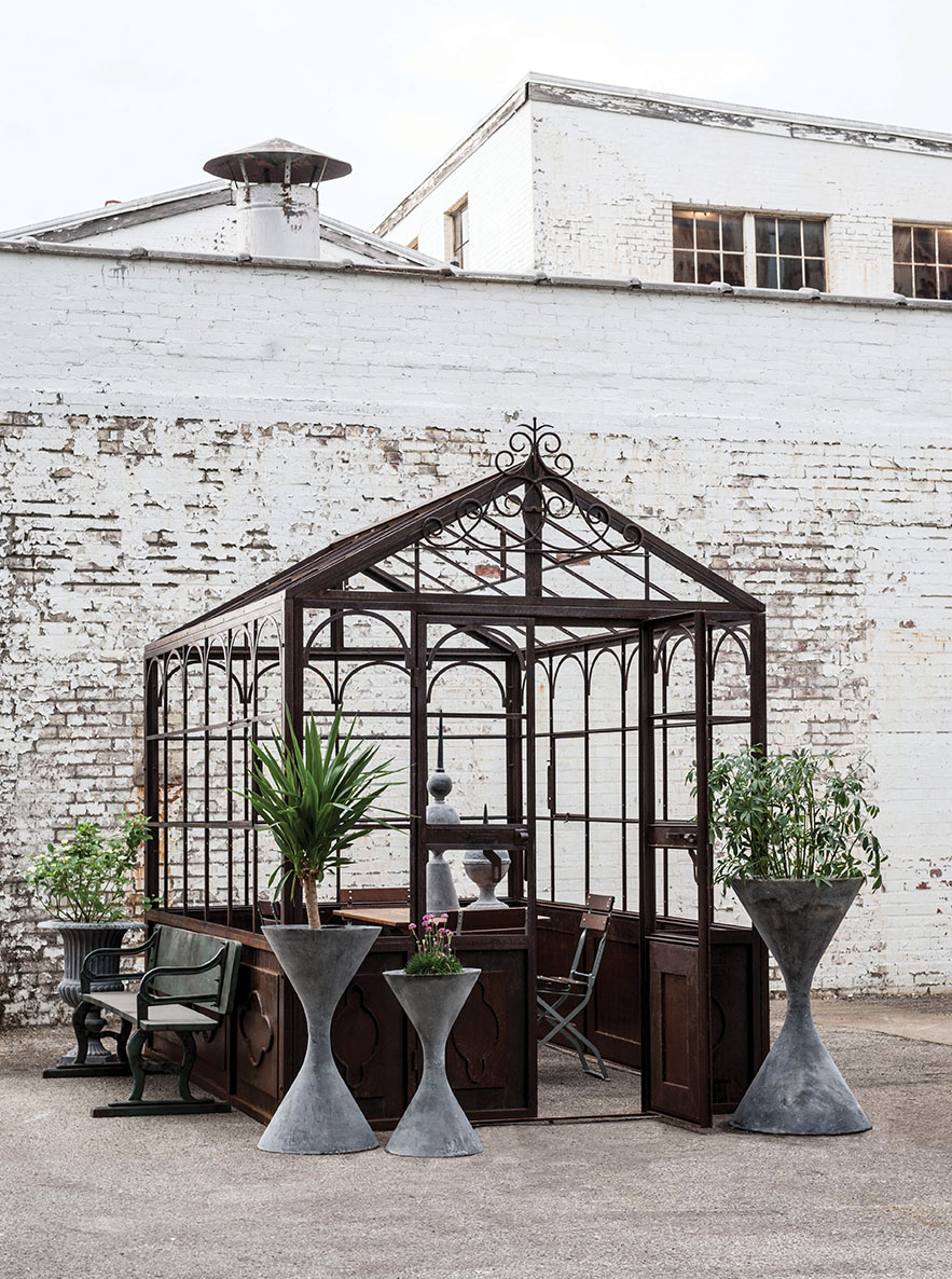 The Alley Exchange Aged Iron Orangery Greenhouse, Royal Iron Orangery Greenhouse 