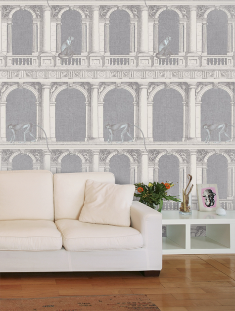 white and grey modern wallpaper for walls, hip wallpaper for hotel walls for sale