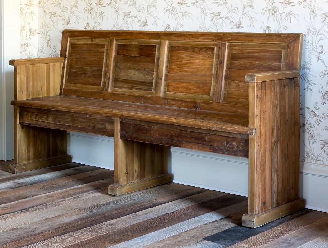 vintage church pew for sale, wooden church bench for sale