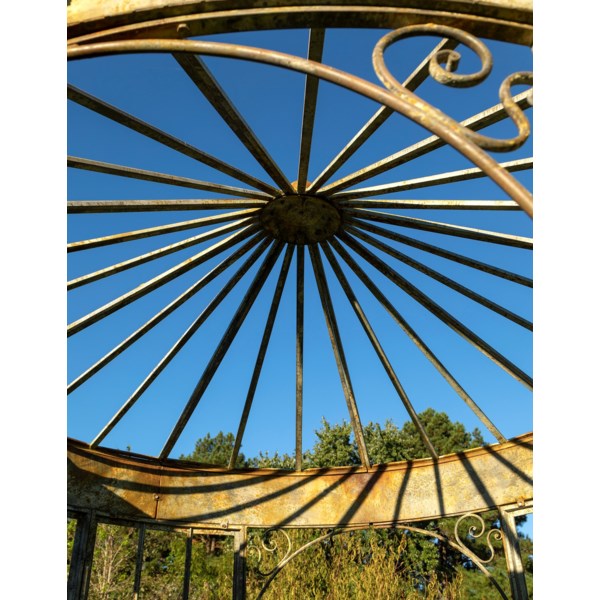 aged estate garden gazebo roof