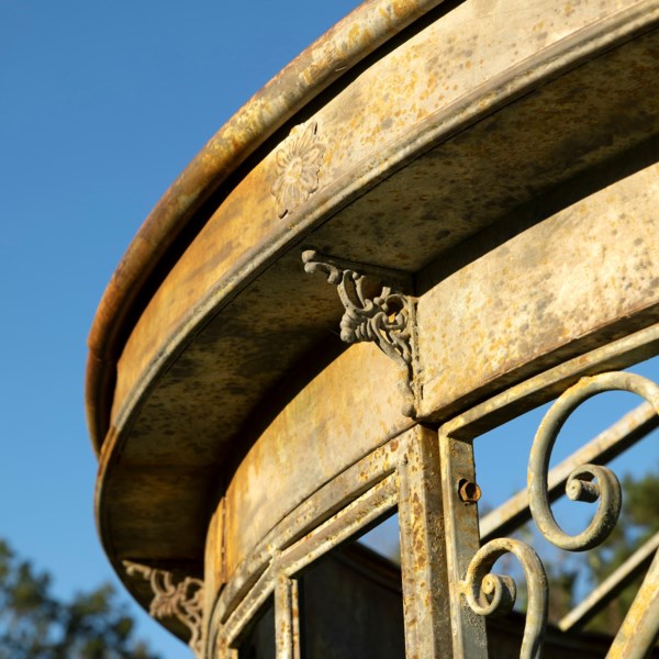 outdoor aged iron conservatory for sale