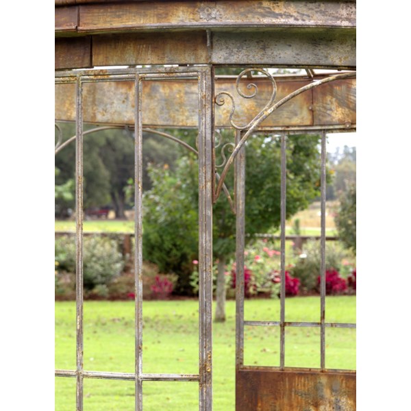 Antiqued Estate Iron Gazebo