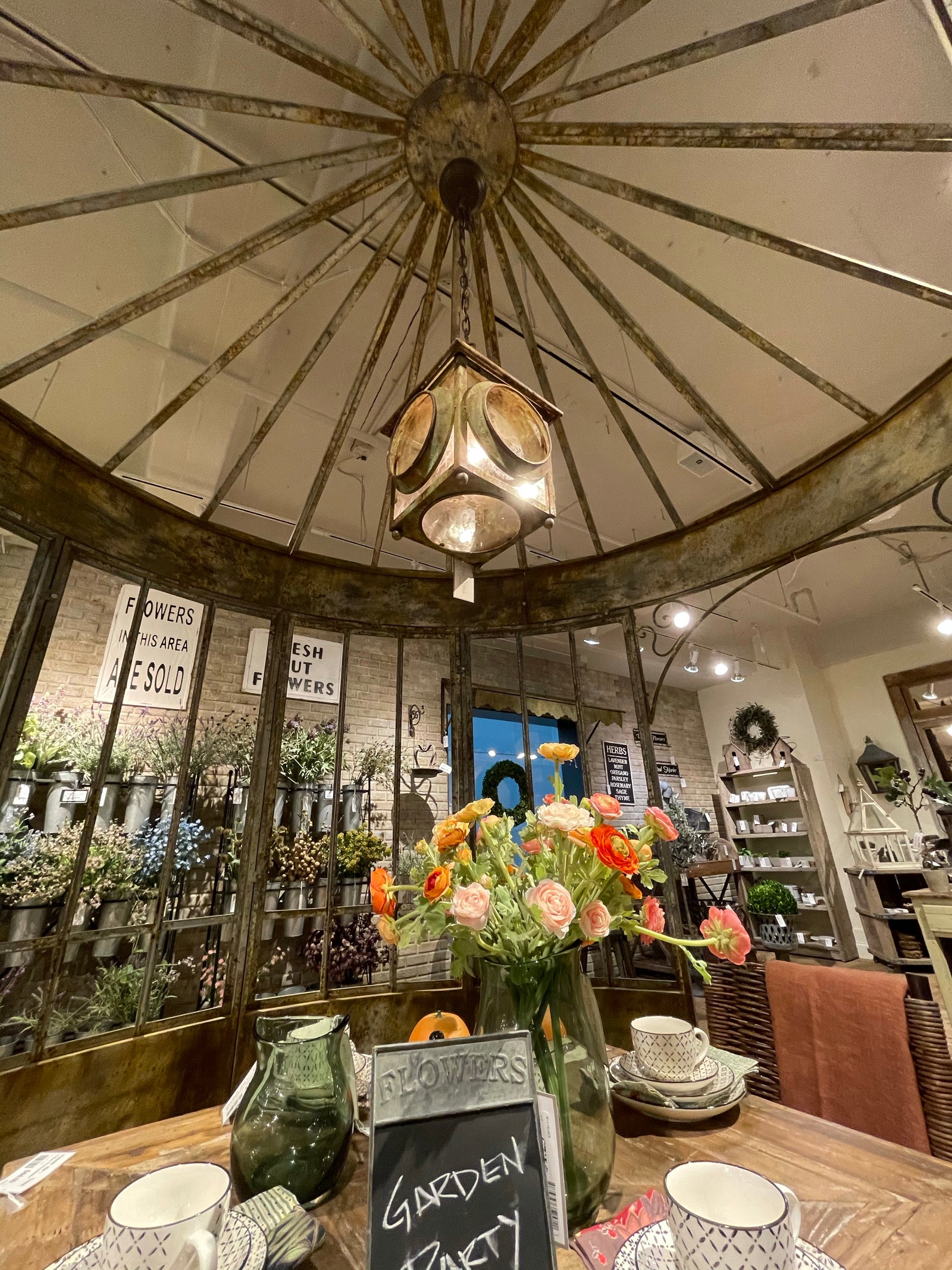 Aged Iron Conservatory Interior, Antique Garden Gazebos for sale