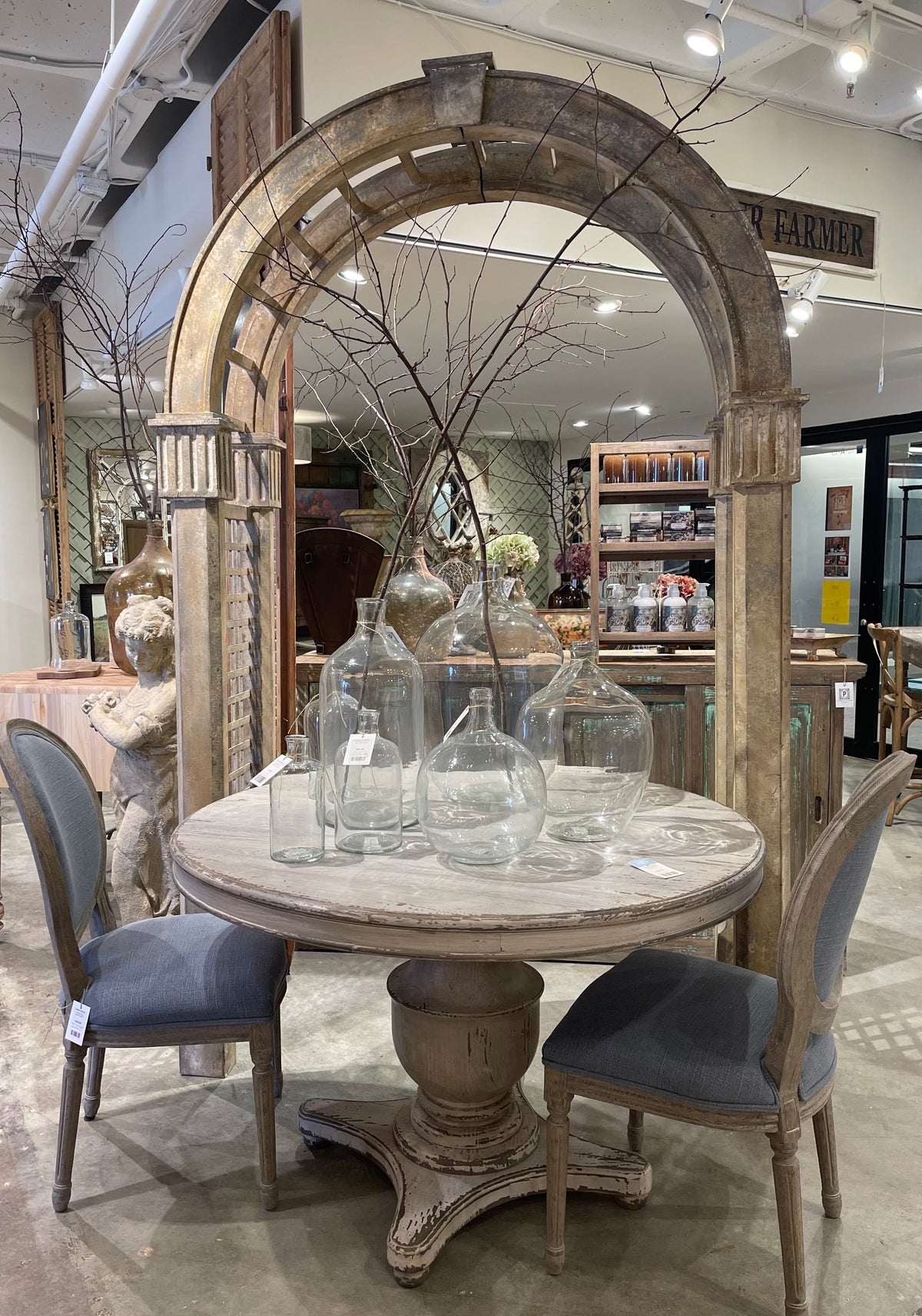 Aged Iron Garden Arbor