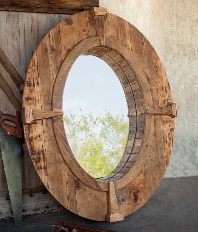 Large Reclaimed Ranch View Mirror