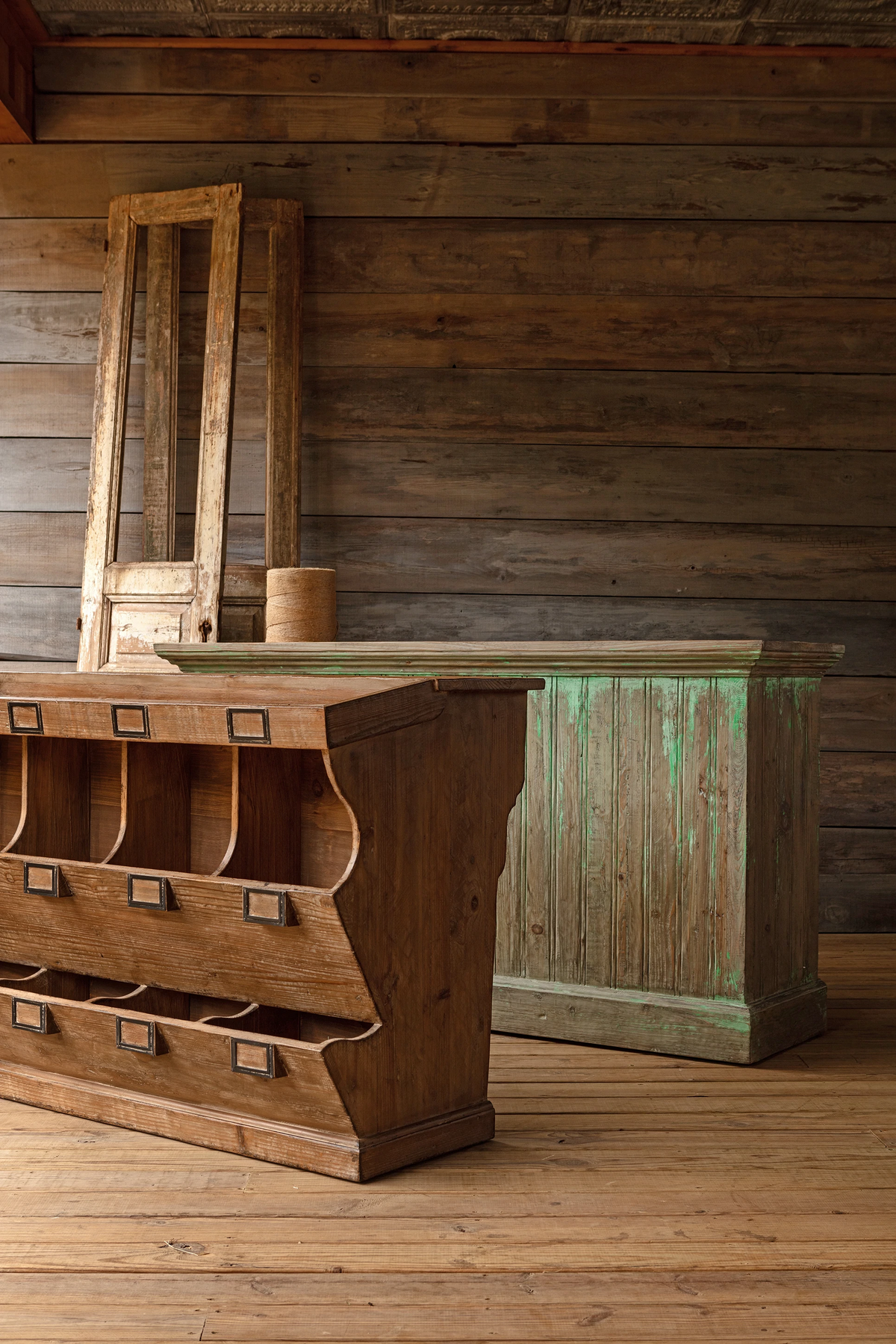 Farmhouse Mercantile Counter for sale, Vintage Store Furniture for sale