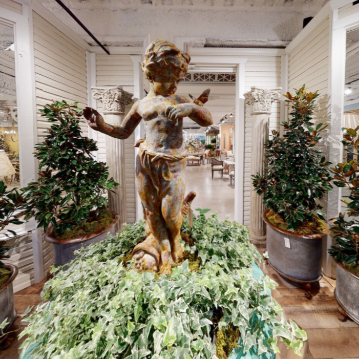 park hill collection cast iron butterfly girl statue for sale, Restoration Hardware Iron Statues for sale