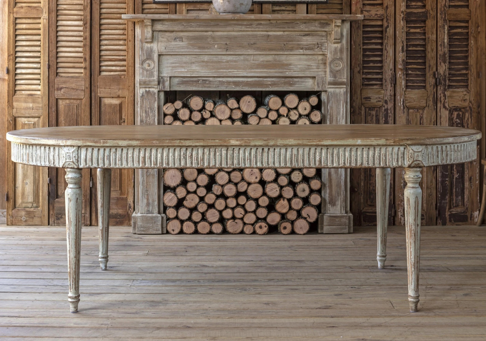 Grand Country Dining Table The Alley Exchange, Oblong French Dining Table for sale